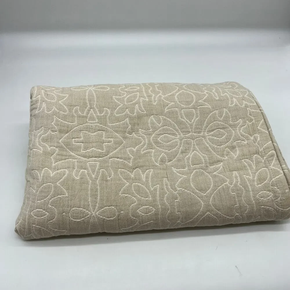 Bright Bazaar by Will Taylor 100% Cotton Jacquard Throw Natural